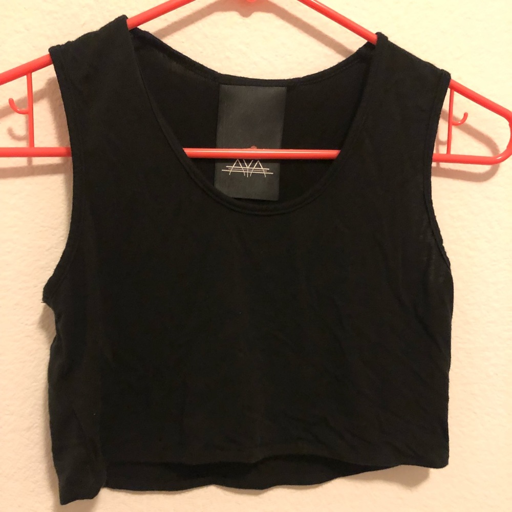 Black crop top